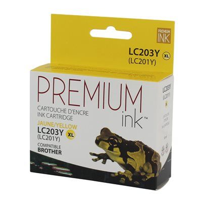 Brother LC203Y Jaune Cartouche d'encre Haute Capacité (XL) Premium Compatible