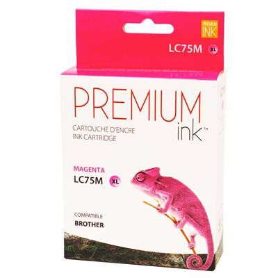 Brother LC75M Magenta Cartouche d'encre Haute Capacité (XL) Premium Compatible 