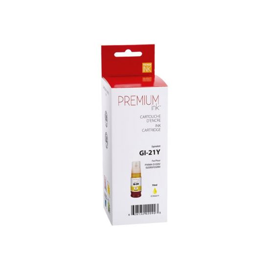Canon 4539C001 GI-21 Y Bouteille d'encre Jaune Compatible