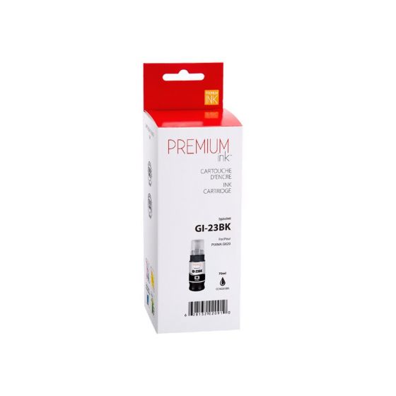 Canon  4696C001 GI-23 BK Bouteille d'encre Noire Compatible