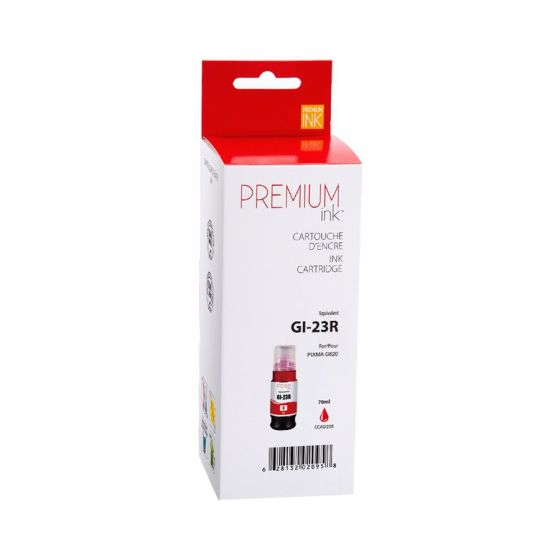 Canon 4714C001 GI-23 R Bouteille d'encre Rouge Compatible