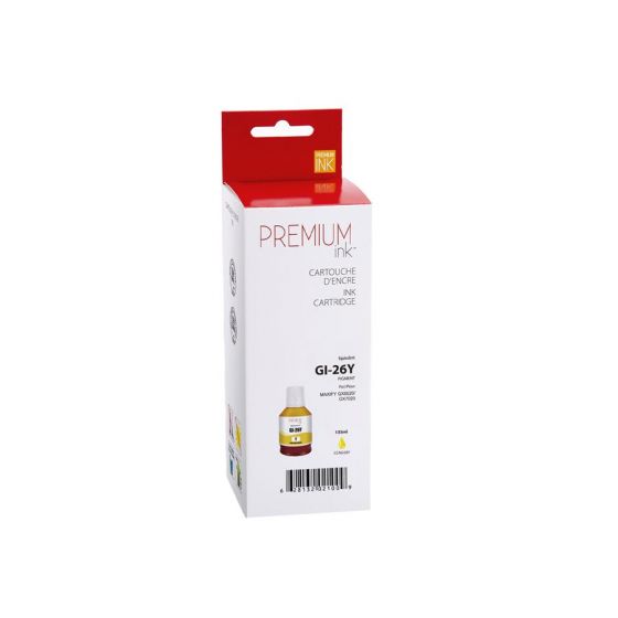 Canon 4423C001 GI-26 Y Bouteille d'encre Jaune Compatible