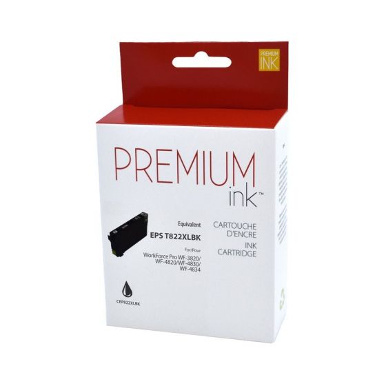 Cartouche d'encre Epson T822XL Noire T822XL120 Compatible 