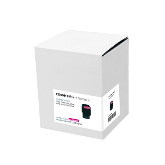  Cartouche Toner Lexmark C540H1MG Magenta Compatible