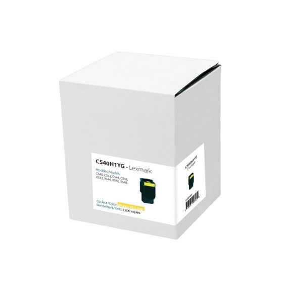 Cartouche Toner Lexmark C540H1YG  Jaune Compatible