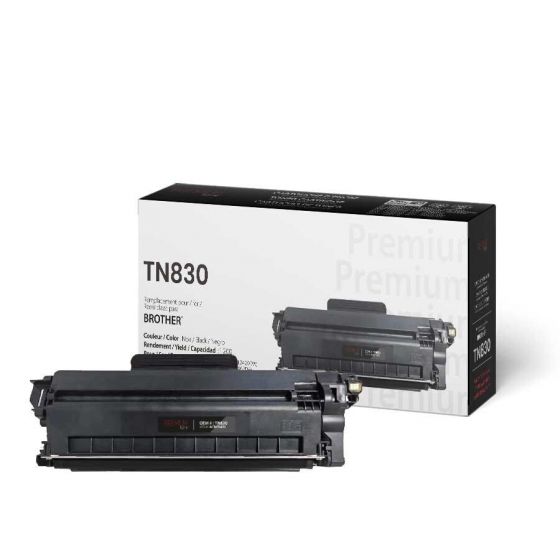 Brother TN830  Cartouche Toner Noire Compatible