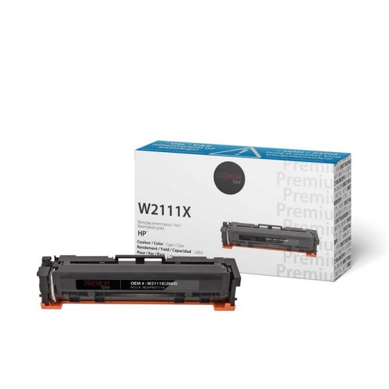HP 206X®W2111X Cartouche Toner Cyan Compatible