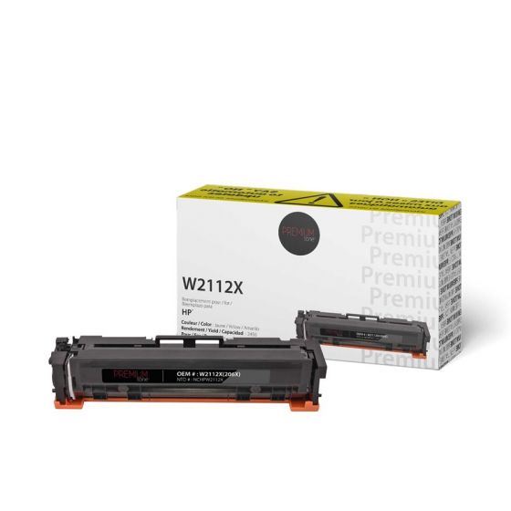 HP 206X®W2112X Cartouche Toner Jaune Compatible