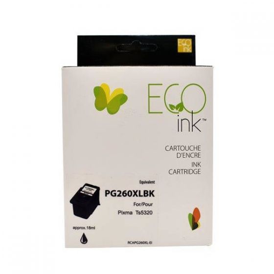 Cartouche d'encre Canon PG-260XL Noire 3706C001 Réusinée