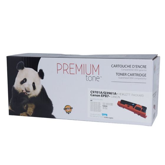 HP 122A Q3961A, HP 121A C9701A, Canon EP87 C Cartouche Toner Cyan Universelle Réusinée
