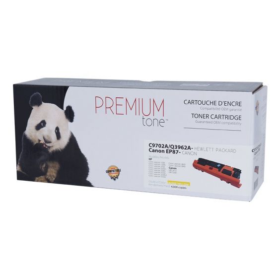HP 122A Q3962A, HP 121A C9702A, Canon EP87 Y Cartouche Toner Jaune Universelle Réusinée