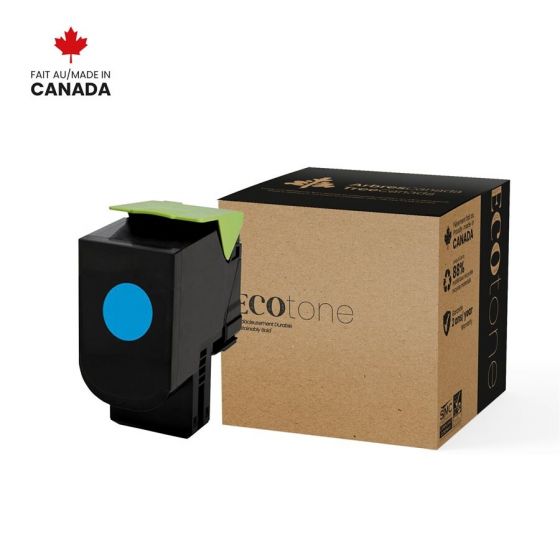 Lexmark 70C10C0 cartouche toner Cyan Reusinée