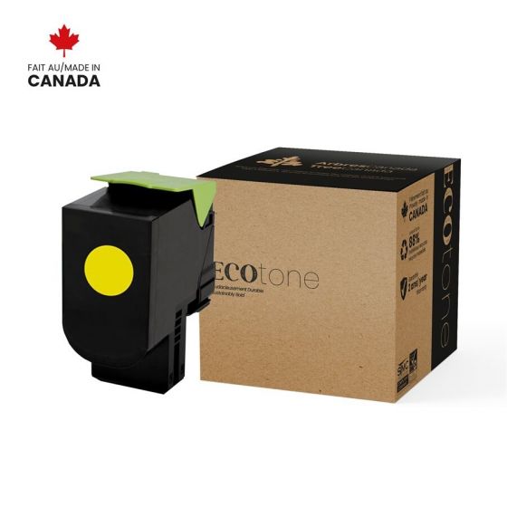 Lexmark 70C10Y0 cartouche toner Jaune Reusinée
