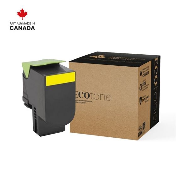 Lexmark 78C1XY0 cartouche toner Jaune Reusinée