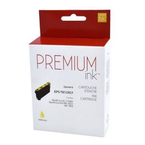 Cartouche d'encre Epson T812XL Jaune T812XL420 Compatible 