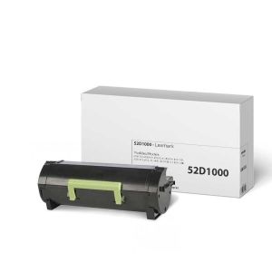 Cartouche Toner Lexmark 52D1000 Noire Reusinée