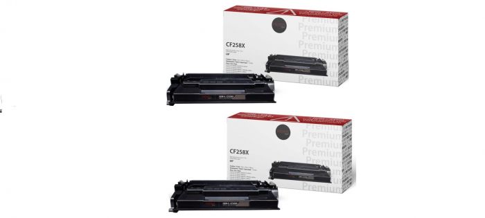 HP 58X®CF258X Combo de 2 Cartouches Toner Noire Compatible